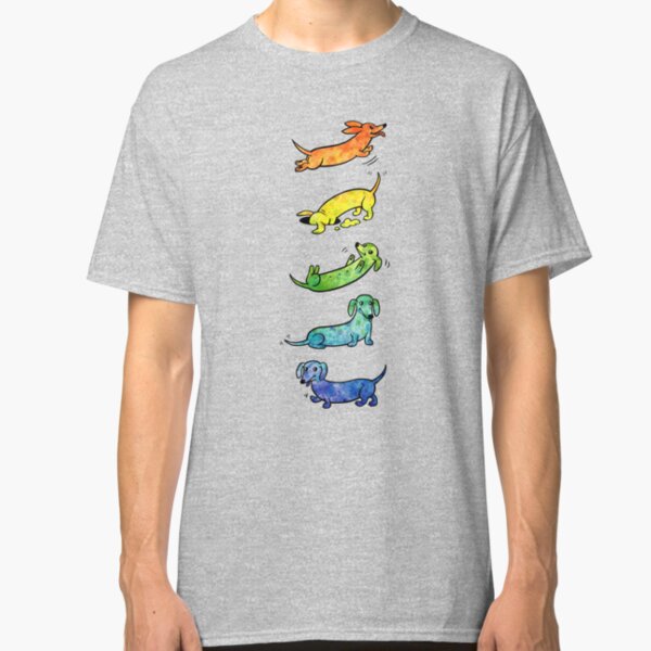 Watercolor Dachshunds Classic T-Shirt