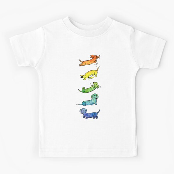 Watercolor Dachshunds Kids T-Shirt