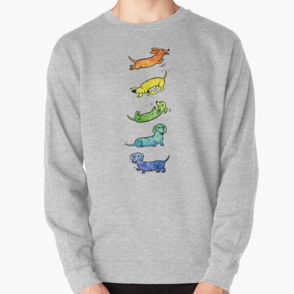 Watercolor Dachshunds Pullover Sweatshirt