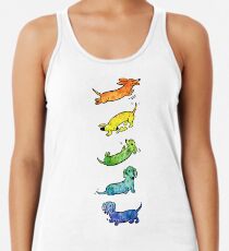 Watercolor Dachshunds Women's Tank Top