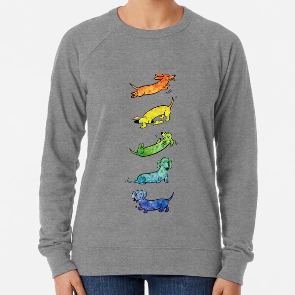 Aquarell Dackel Leichter Pullover