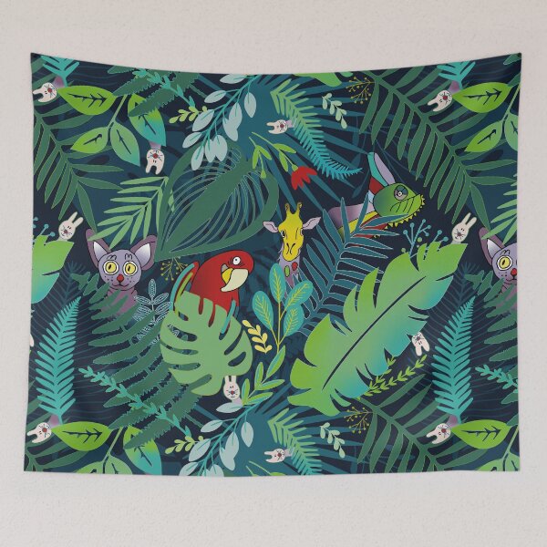 Item preview, peek-a-boo jungle animals designed and sold by colorofmagic.