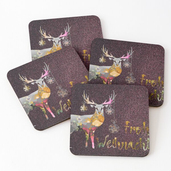 Item preview, Merry Christmas deer 1 designed and sold by Ute Bivona.
