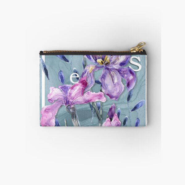 Item preview, Botanic with iris flowers, leaves. Spring ornament concept.  designed and sold by arthouze.