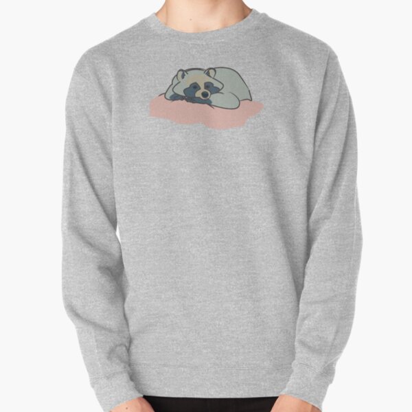 Sleepy racoon Pullover Sweatshirt