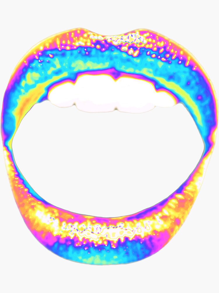 Thumbnail 3 of 3, Sticker, Holographic Scream designed and sold by dinaaaaaah.