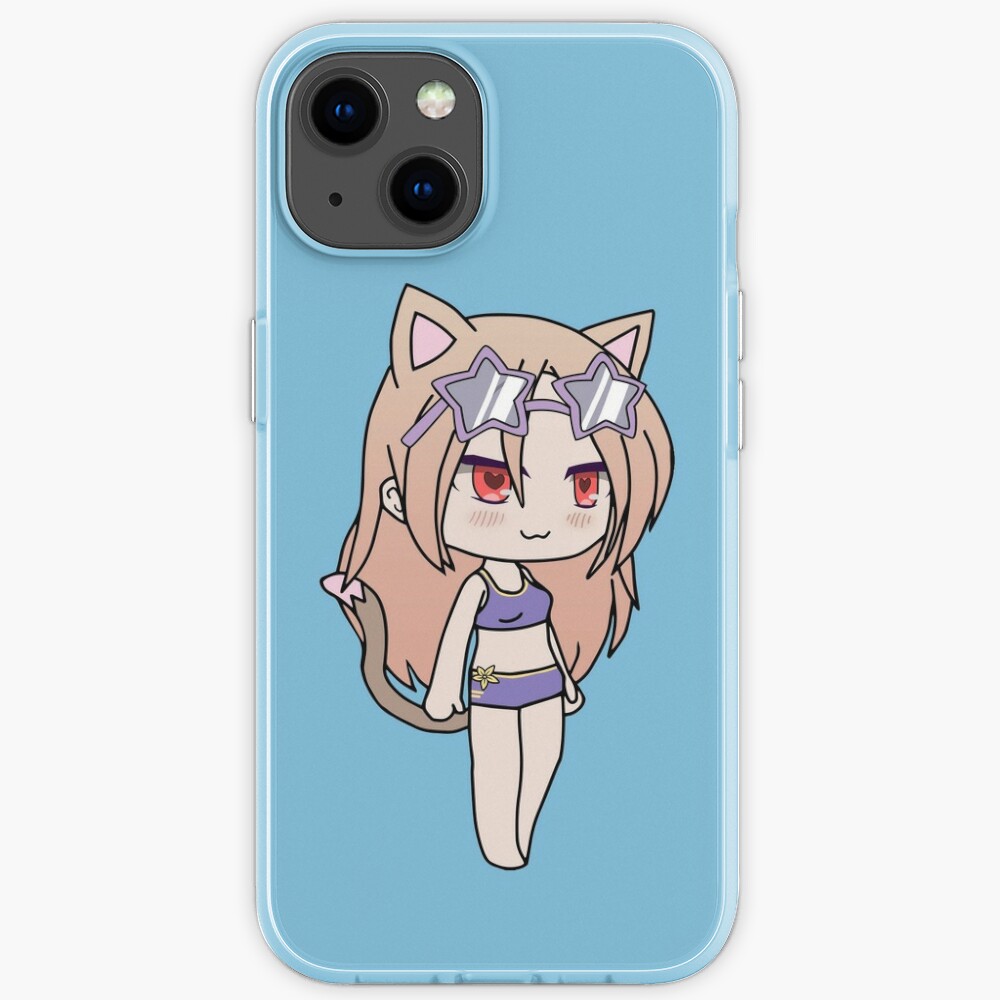 Gacha Life Cute Gacha Neko Girl Karin In Swimsuit Iphone Case By Uwu Kitty Redbubble 