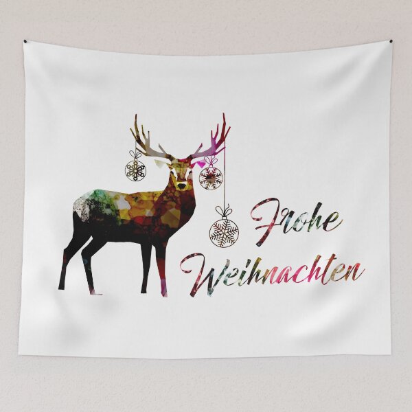 Item preview, Merry Christmas deer 3 designed and sold by Ute Bivona.