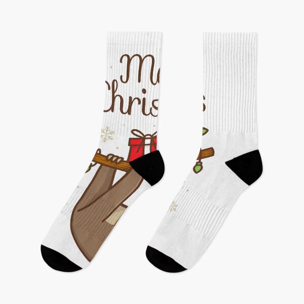 Item preview, Cute Sloth Christmas Illustration designed and sold by AlundrART.