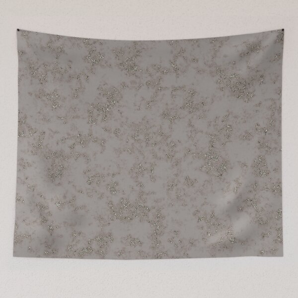 Item preview, Silver Glitter on Shiny Gray Marble designed and sold by BloomCatB.