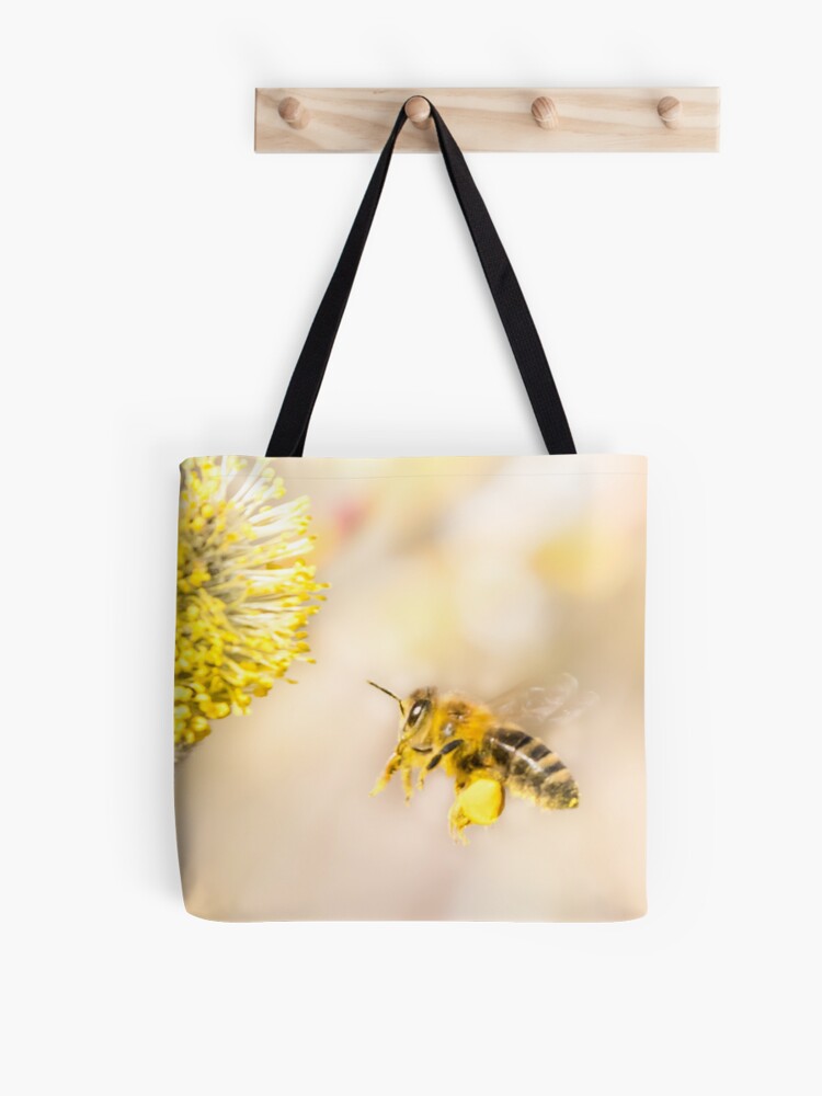 Thumbnail 1 von 2, Stofftasche, Biene designt und verkauft von Igelchen.