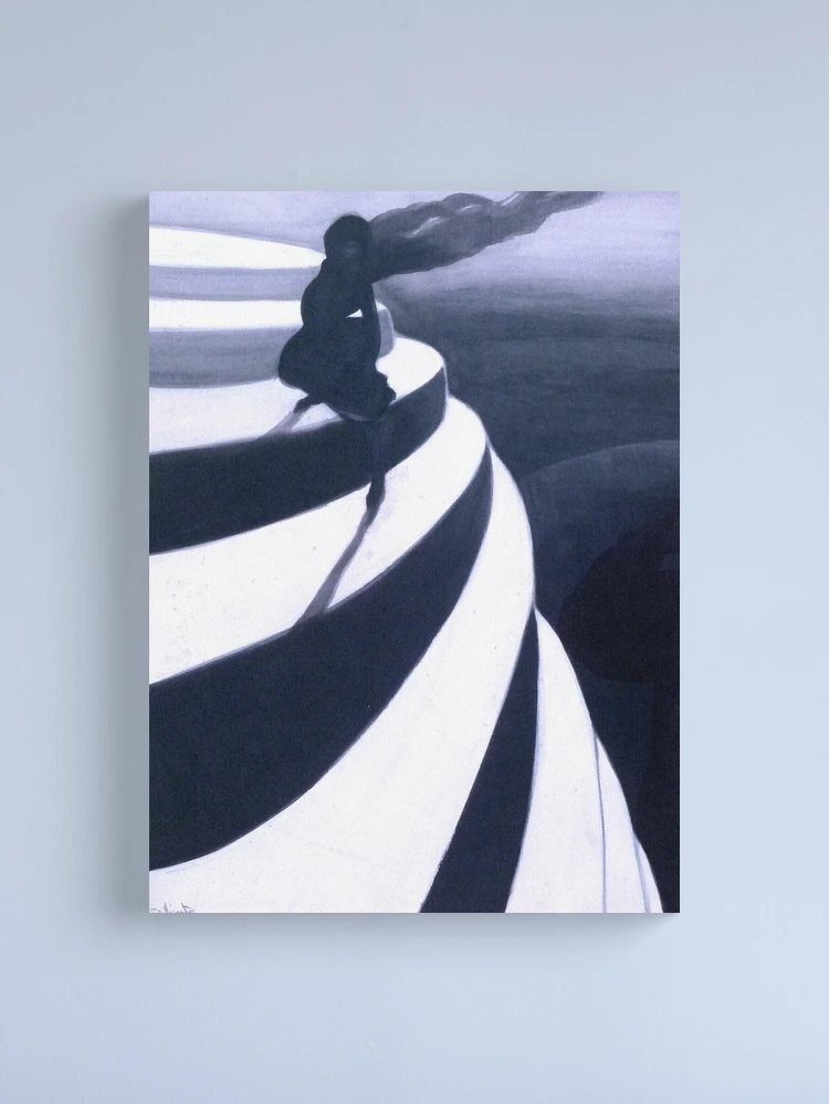 Impression sur toile avec l'œuvre « Léon Spilliaert - Vertige - Le
