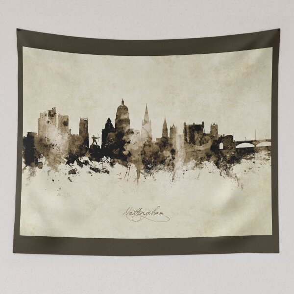 Item preview, Nottingham England Skyline designed and sold by ArtPrints.