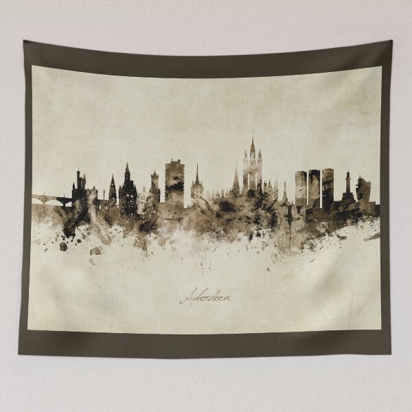 Artikelvorschau, Aberdeen Scotland Skyline entworfen und verkauft von ArtPrints.