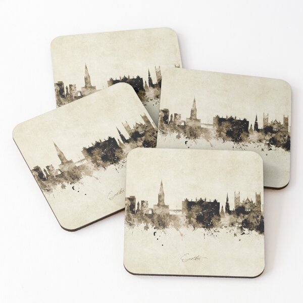 Item preview, Exeter England Skyline designed and sold by ArtPrints.