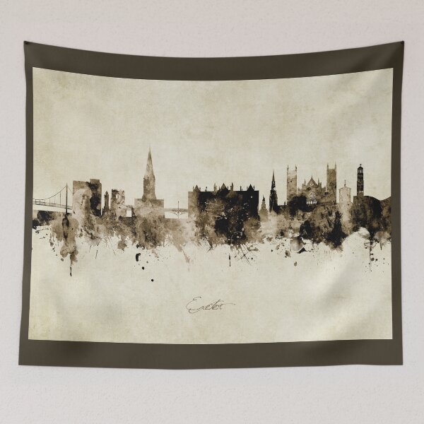 Item preview, Exeter England Skyline designed and sold by ArtPrints.