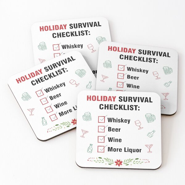 Item preview, HOLIDAY SURVIVAL CHECKLIST designed and sold by MallsD.
