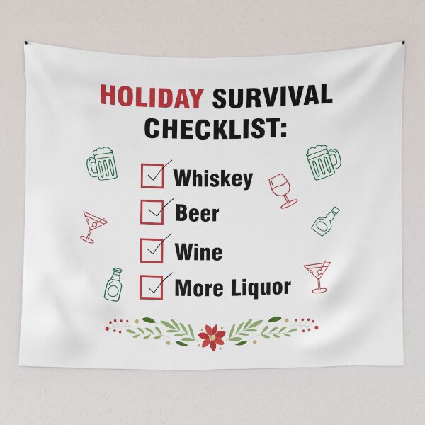 Item preview, HOLIDAY SURVIVAL CHECKLIST designed and sold by MallsD.