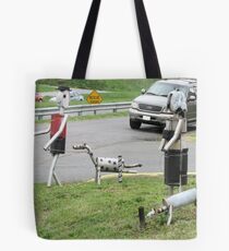 Walkin' The Dogs - Mineke Style Tote Bag