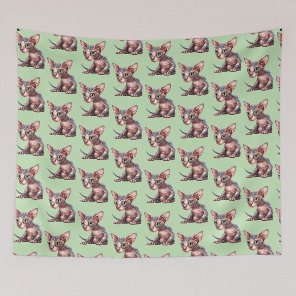 Item preview, Cat-a-clysm: Sphynx kitten - Classic designed and sold by Iker Paz Studio.