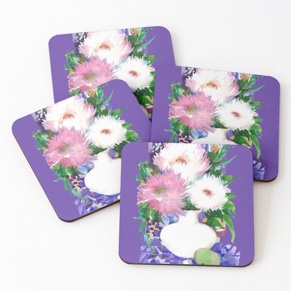 Item preview, Watercolor Bouquet. Asters. Flowers. designed and sold by NorroenDyrd.