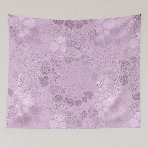 Item preview, Lilac-pink stone texture palacio tile foil shine designed and sold by fuzzyfox.