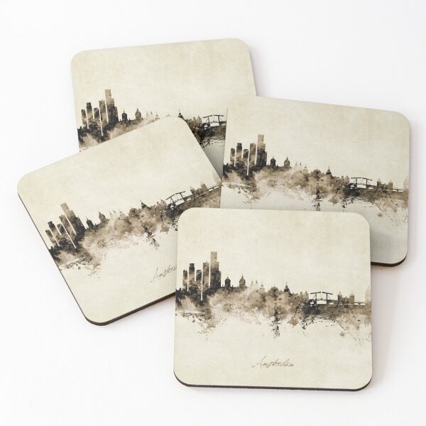 Item preview, Amsterdam The Netherlands Skyline designed and sold by ArtPrints.