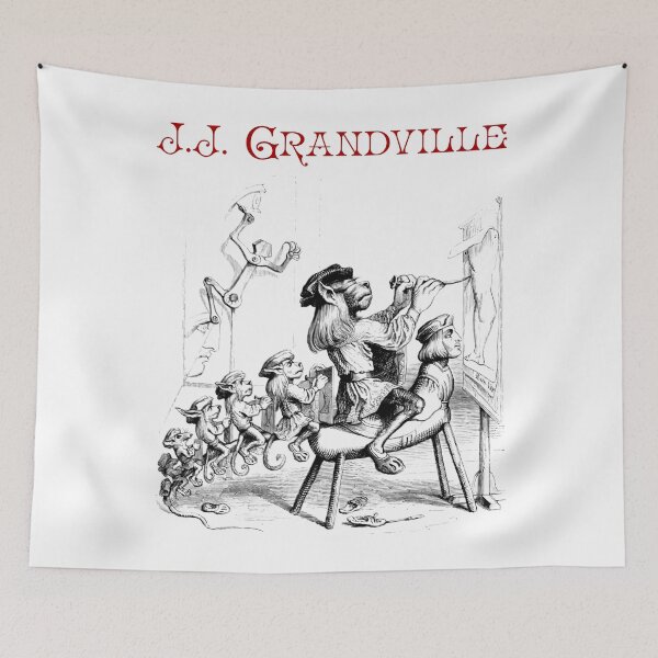 Item preview, Grandville Funny Monkey Painter designed and sold by alexvas.