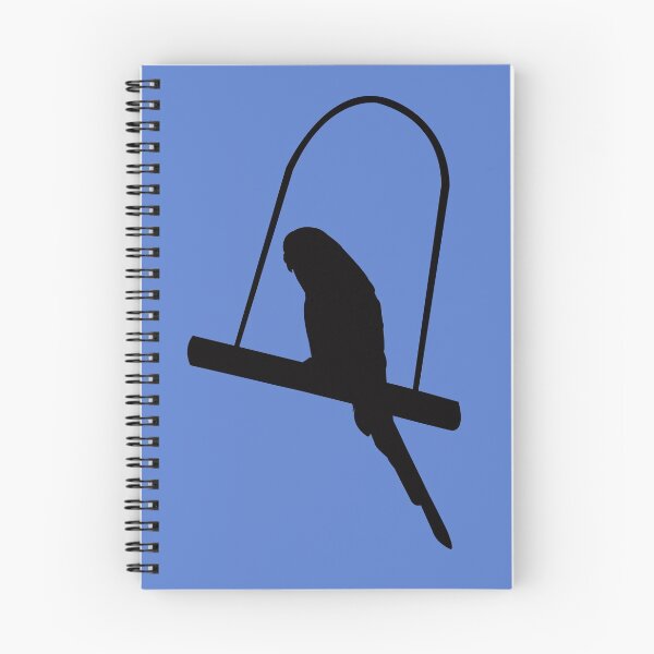 Item preview, Budgie on Swing Silhouette  designed and sold by Emma Martinez.