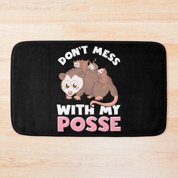 Item preview, Cute & Funny Don't Mess With My Posse Possum Family Pun designed and sold by perfectpresents.