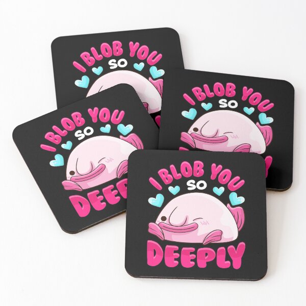 Item preview, Adorable I Blob You So Deeply Cute Blobfish Pun designed and sold by perfectpresents.