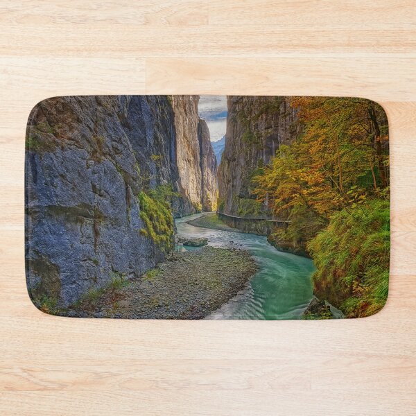 Item preview, A Magical Autumn Inside The Aare Gorge In Switzerland designed and sold by Susan Dost.