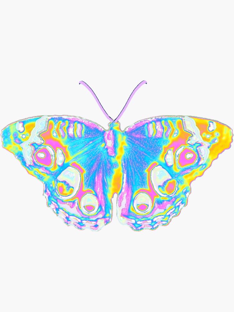 Thumbnail 3 of 3, Sticker, First Butterfly Of Spring  designed and sold by dinaaaaaah.