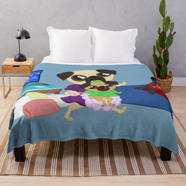 Item preview, Pugs Gamer Puppy y mamá. Hora de dormir designed and sold by NorroenDyrd.