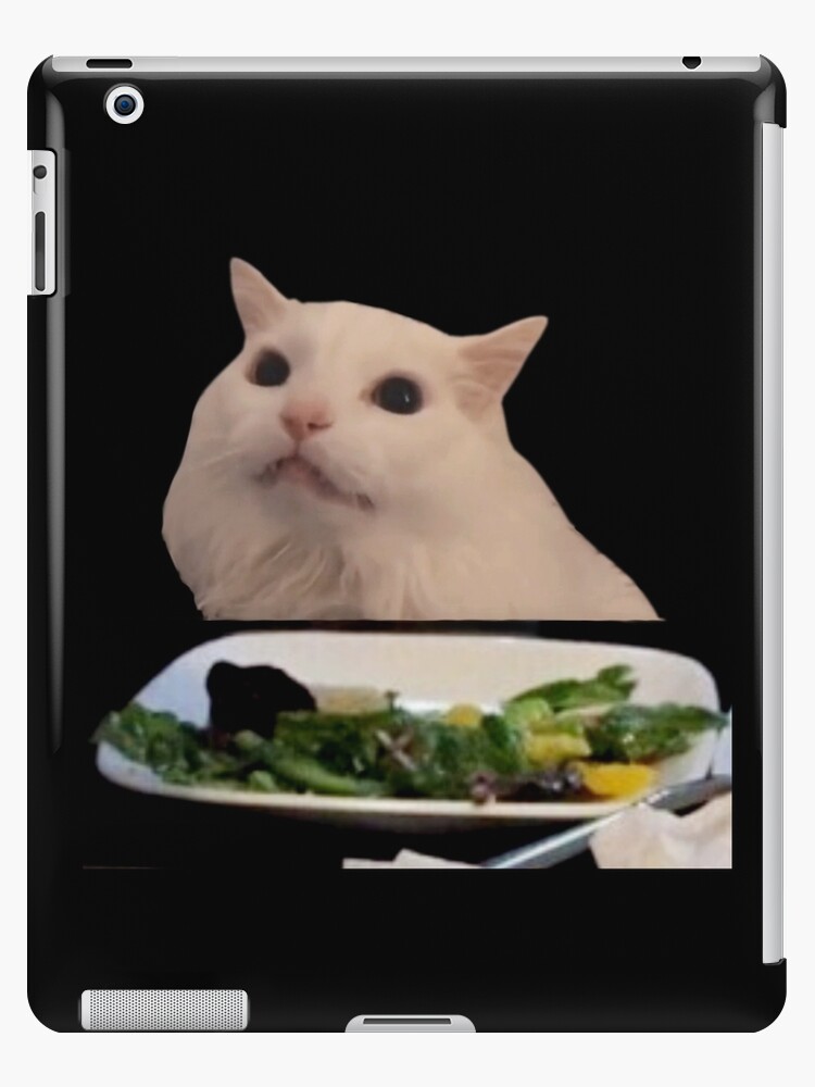 Cat Sitting At Table Meme Ipad Case Skin By Goath Redbubble