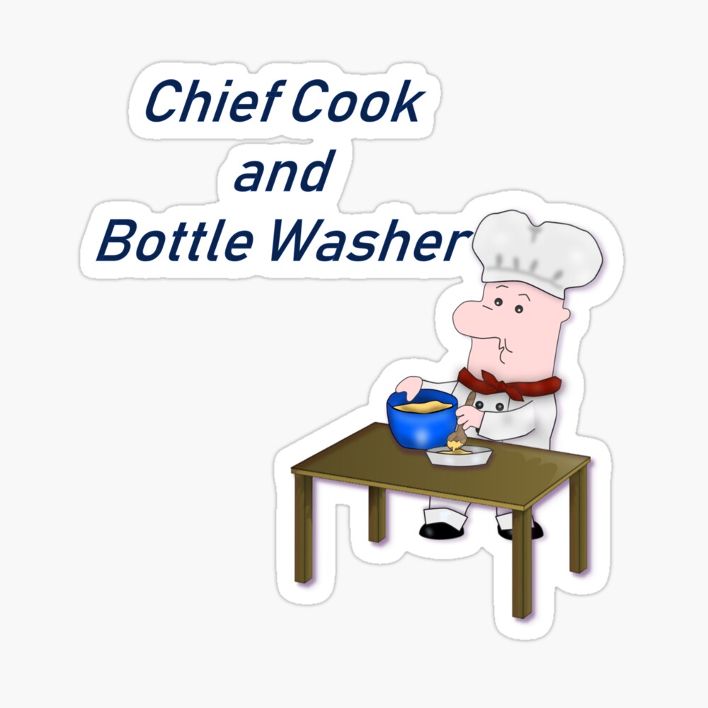 Funny Kitchen Aprons for Cooking Chief Cook and Bottle Washer 