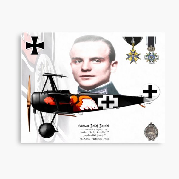 Leutnant Josef Jacobs Canvas Print