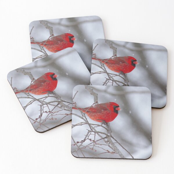 Item preview, Male cardinal in a snow storm designed and sold by Brad Chambers.