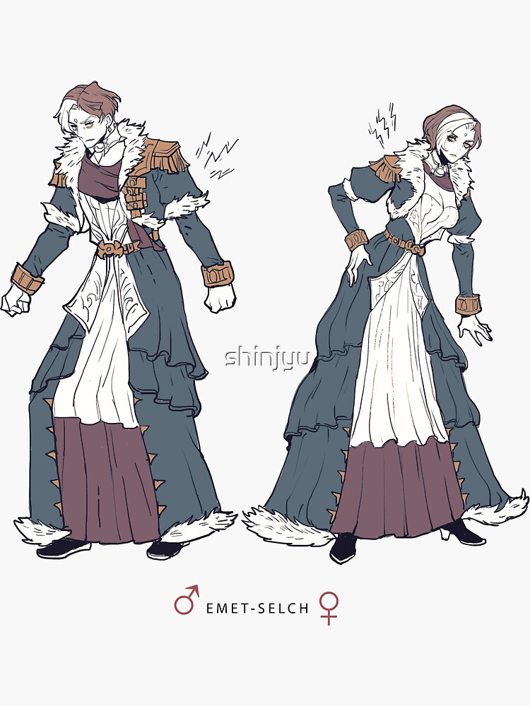 "Emet-selch(s)" Sticker for Sale by shinjyu Redbubble