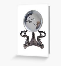 Crystal Europe Globe Greeting Card