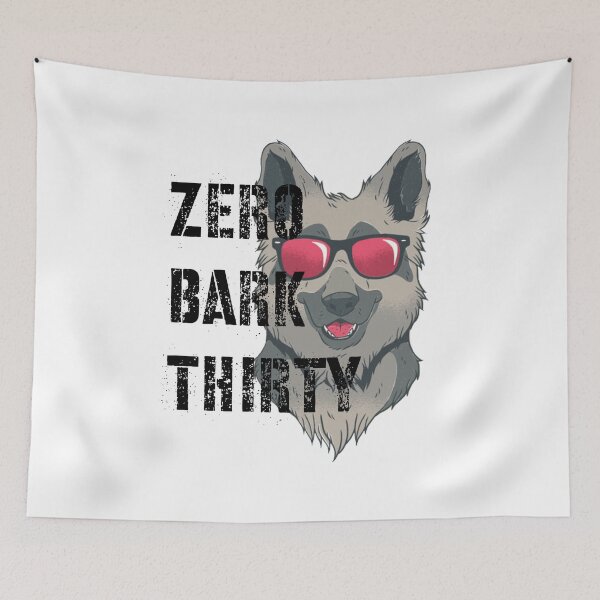 Item preview, Zero Bark Thirty K-9 Military Dog Police Hero designed and sold by Leslie Smith.