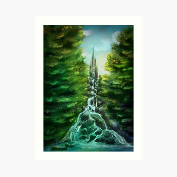 Victoria Park, Berlin, Kreuzberg - Digital Painting Art Print