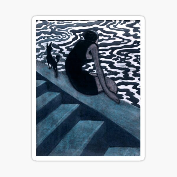 Item preview, Léon Spilliaert - The Bather - La Baigneuse designed and sold by ArtExpression.