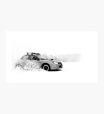 Subaru Snow Drifting Photographic Print