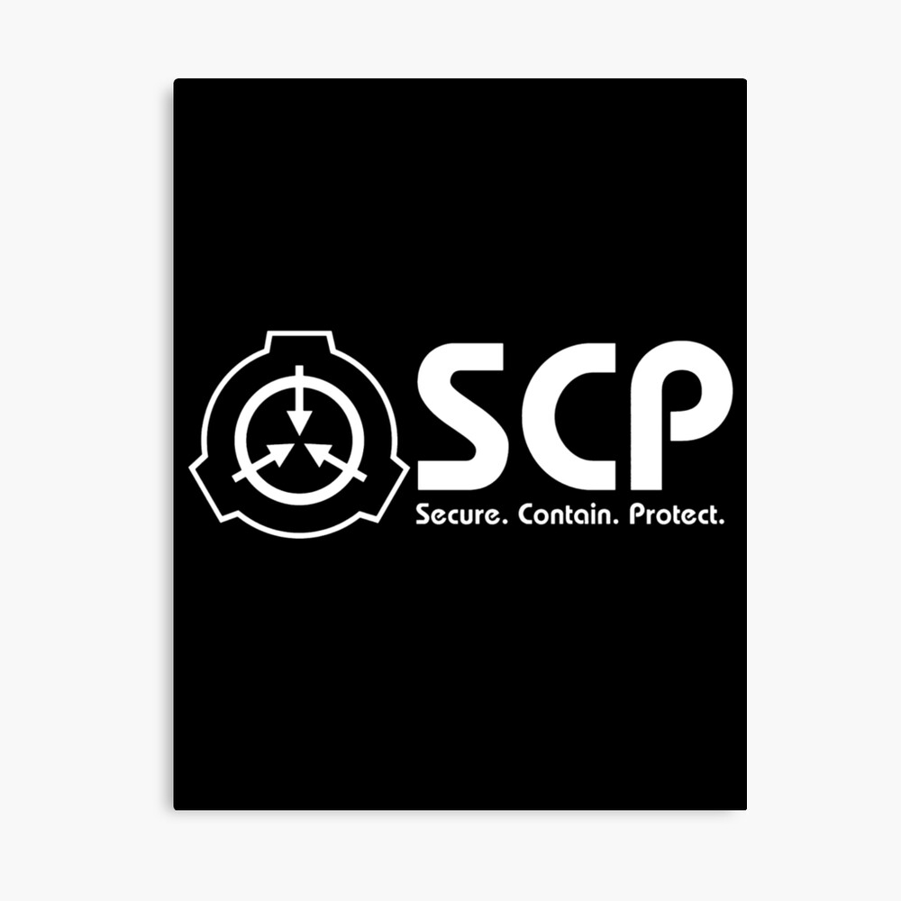 Lamina Fotografica Scp Logo Black De Alta Calidad De Geempah Redbubble