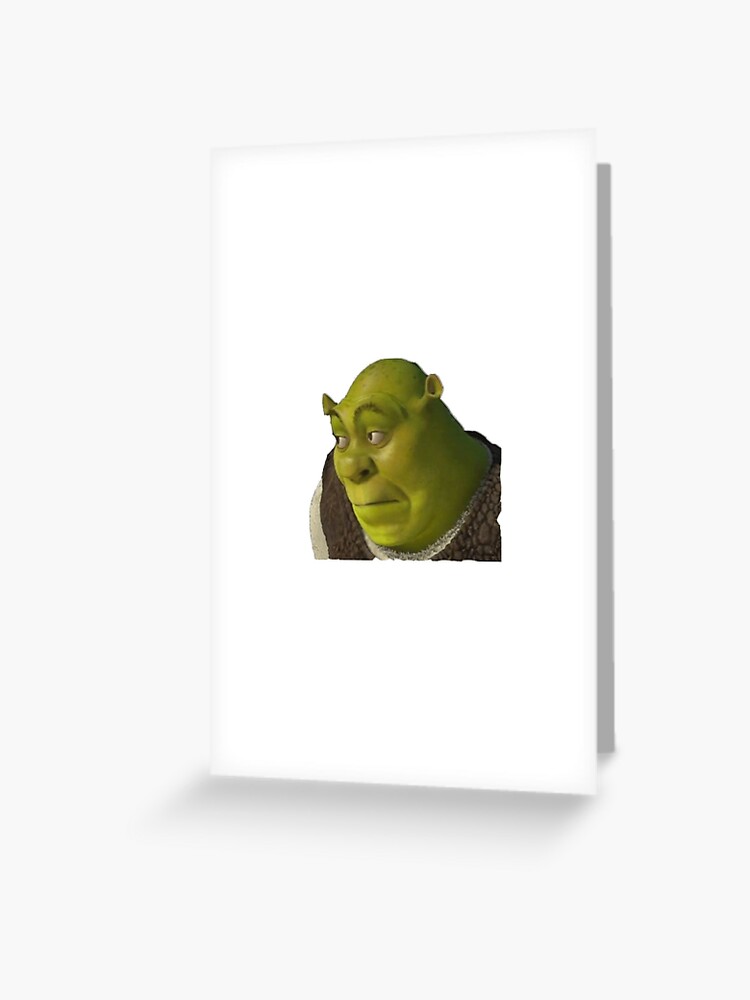 Shrek Face Meme | Greeting Card