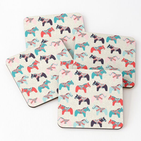 Item preview, Cute Dala Horses Print designed and sold by kapotka.
