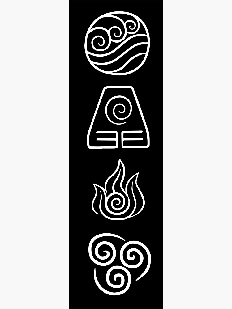 Avatar The Four Elements Canvas Print For Sale By Daljo Redbubble