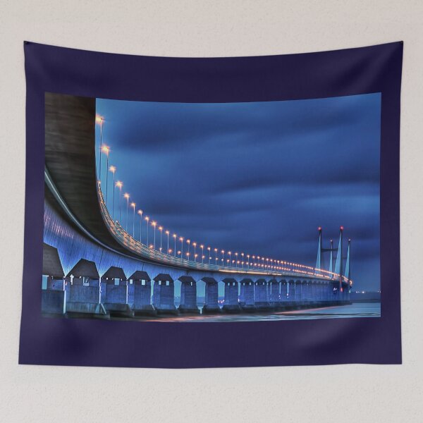 Item preview, Second Severn Crossing at Night designed and sold by Steve H Clark.