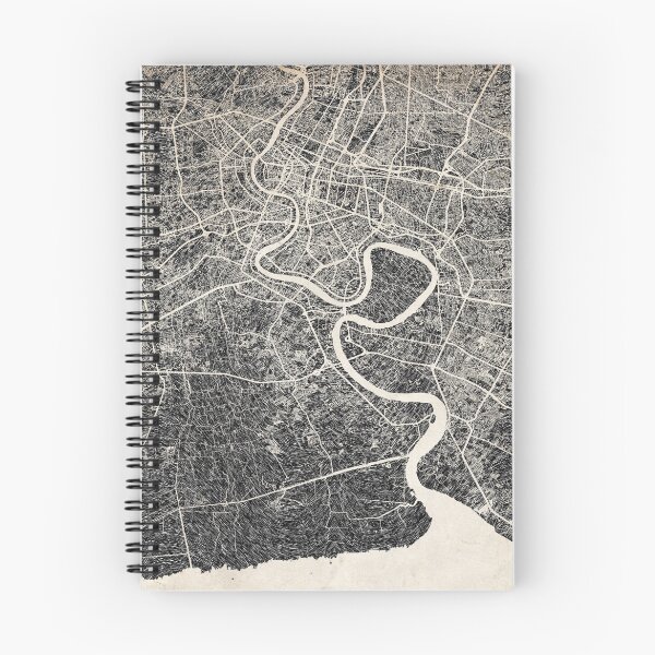 Item preview, Bangkok map designed and sold by InkMaps.